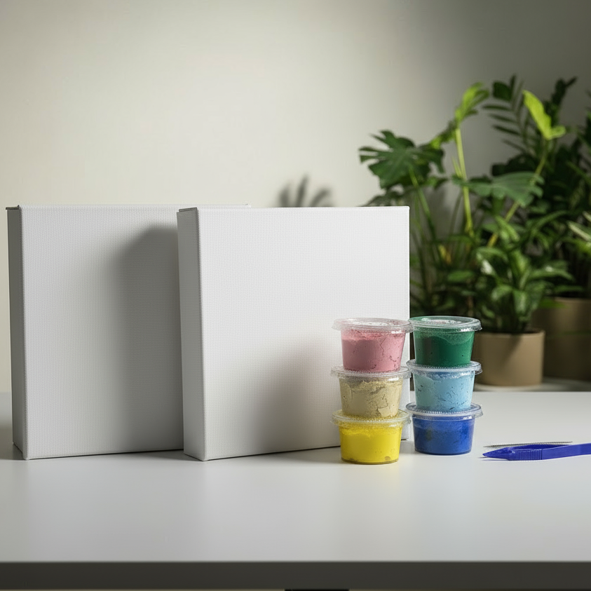 Date night (2 Blank Canvases) - Art Kit